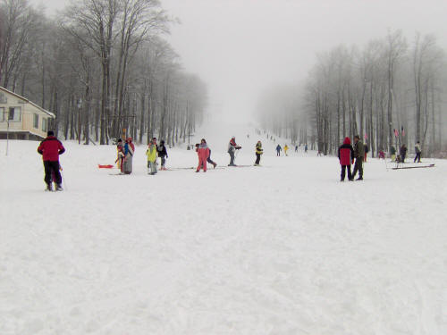 une piste de ski