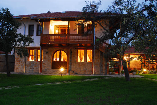 la maison le soir